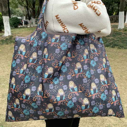 Folding Shopping Bag Large Capacity Environmental Protection Portable Handbag Supermarket Toy Storage Bags Travel Grocery Bag