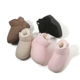 Winter Baby Girl Shoes New Toddler Snow Boots Children Infant Plush Warm Kids Short Boots Boys Cotton Shoes Size 15-24