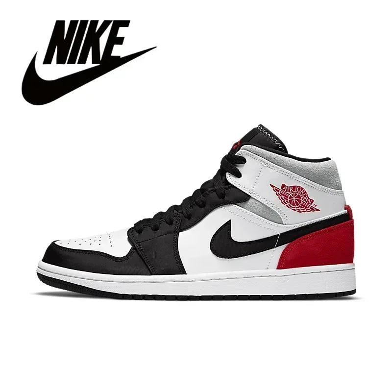 Nike Men's Shoes Air Jordan 1 High AJ1 White Black High Top Retro Basketball Shoes
