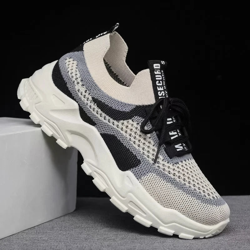 2024 Fashionable Flying Woven Women's Running Shoes Korean-Style Women's Shoes Breathable Lightweight Sports Shoes Ladies Shoes