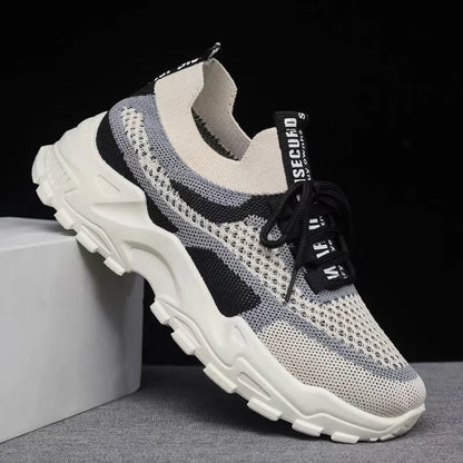 2024 Fashionable Flying Woven Women's Running Shoes Korean-Style Women's Shoes Breathable Lightweight Sports Shoes Ladies Shoes