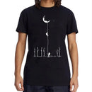 Summer Men's High Quality 100% Cotton Cool Funny Astronaut Print Casual Loose O-neck for Men T-shirt Male T-shirt Hip Hop Tee