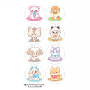 100-500pcs Cartoon Animal Stickers Teacher Reward Stickers for Kids, Party Decoration Sticker for School Classroom Home