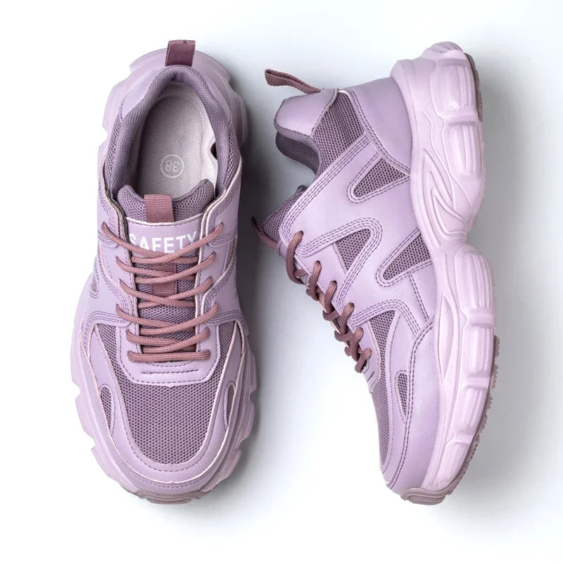 Protective Shoes For Women Men Work Sneakers Fashion Safety Shoes Anti-smash Anti-puncture Indestructible Shoes Work Boot