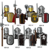 MOC Medieval Building Blocks Castle Knight Western Cowboy Historical Army Cavalry Horse Soldier Gun Kid Toy Gift Brick DIY S040