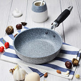 Durable Stone Frying Pan 28/26/24/20cm Wok Non-stick Pan Skillet Cauldron Induction Cooker Pans Pancake Egg Gas Stove Home