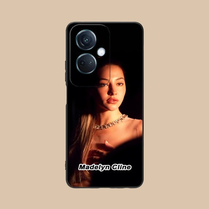 Madelyn Cline Mobile Cell Phone Case for OPPO Find X5 X3 X2 A93 Reno 8 7 Pro A74 A72 A53 Black Soft Phone Cover Shell