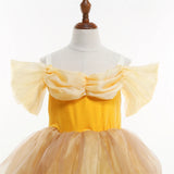 Children's Halloween Role Play Fairy Princess Belle Dress Xmas Carnival Masquerade Performance Birthday Party Fancy Girl Clothes