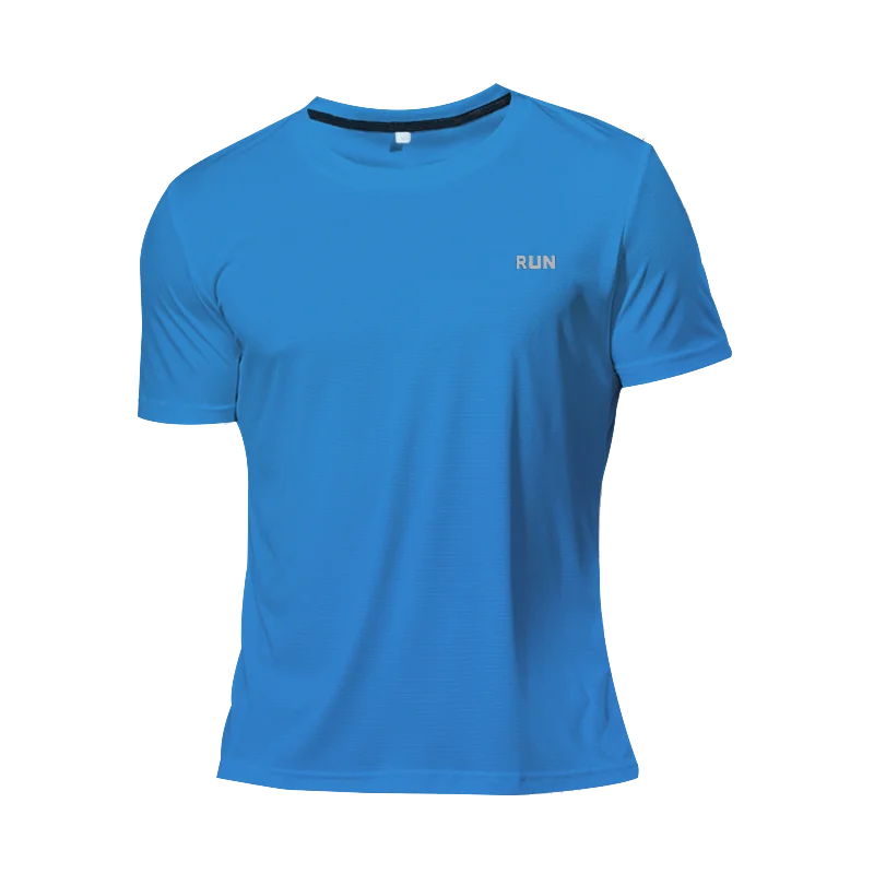 Long and Short-Sleeved T-Shirt Fitness Sports Tops Morning Running Ice Silk Quick Dry Outdoor Mountaineering Gym Clothing Men
