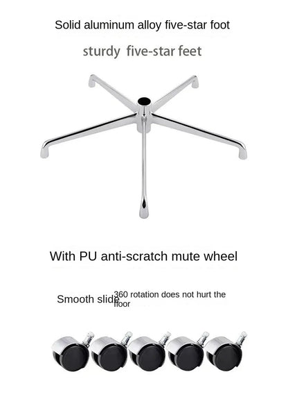 Home Comfortable Lift Computer Chair Rotatable Cowhide Ergonomic Conference Room Office Chair Leisure Lounge Chair Dropshipping