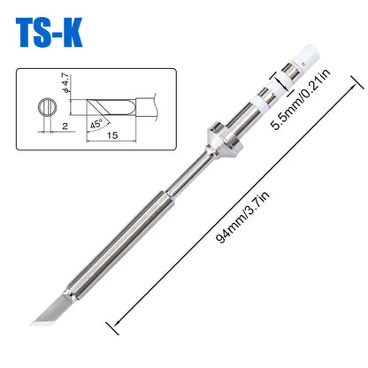 Pine64 TS100 TS101 Soldering Iron Tips Replacement Various Models of Pinecil V2 Electric Soldering Iron Tip TS Series BC2 ILS