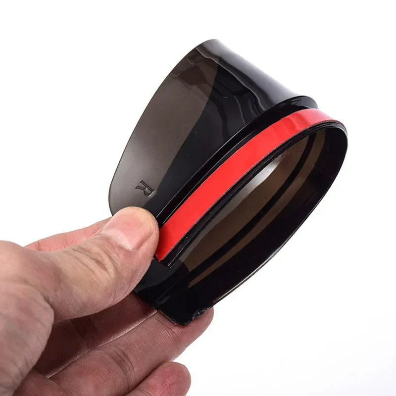 2 protectores de lluvia para espejo retrovisor de coche, universales, de fibra de carbono.