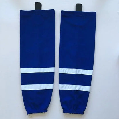 1 Pair Multiple Colors Knit Ice Hockey Socks 100% Polyester Team Training Socks Practice Socks Hockey Equipment Sports Sock