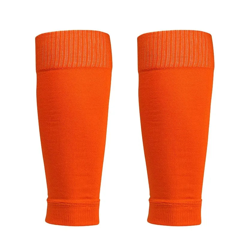 1Pair Football Socks Soccer Accessories Leg Brace Sleeves Breathable Sport Sock Adult Kids Shin Guards Calf Protection Leg Cover