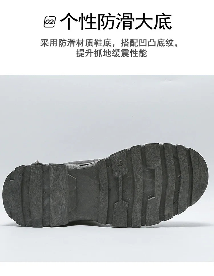 Men's Boots Tactical Combat Boots for Men Outdoor Hiking Winter Shoes Lightweight Non-Slip Men's Desert Ankle Boots Bota