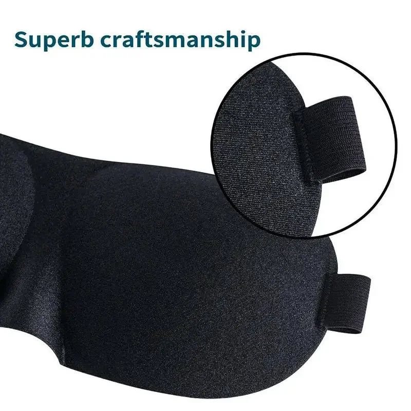 Comfortable Lightweight Eye Cover Soft 3D Contoured Sleeping Mask Breathable Eye Shade for Men and Women Night Travel Rest Aid