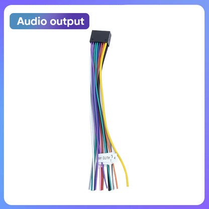 MAMSM Microphone 4G Card Fan USB GPS Rear View Camera RCA Output AUX SIM Slot Radio Converter 16PIN Power Cable For Car Radio
