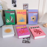 Travel Series Fake Book Decoration Coffee Table Living Room Fashion Fake Book Storage Box Decor Model Room IBIZA CAPRI