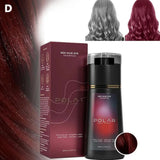 Shampoo de Tintura Capilar de 200ml para Cabelos Grisalhos – Kit de Tintura Natural Semipermanente para Mulheres e Homens (Preto, Castanho, Roxo)