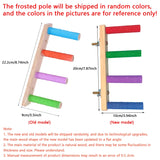 4/6/8 Step Bird Climbing Ladder Parrot Toy Ladder Bird Interaction Fun Climbing Toys Wooden Exercise Rack