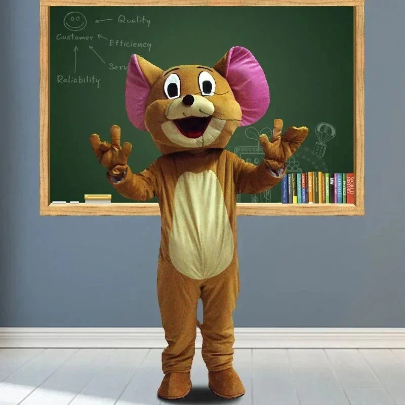 Tom Cat X Jerry Mouse Cartoon Mascot Cosplay Costume Fancy Dress Advertising Carnival Props Customized Halloween Party