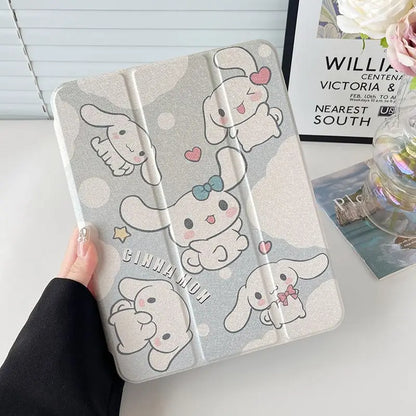 Cartoon Sanrio Cinnamoroll Tablet Case For iPad Air 4 5 10.9 Pro 2022 11 7th 8th 9th 10th Gen 5th 6th Mini 6 Protective Cover