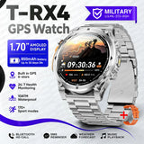Novo Smartwatch Masculino T-RX4 Ultra GPS 2026 – Posicionamento GPS de 6 satélites, resistência à água 10ATM, bateria de 850mAh, bússola e mais de 170 modos esportivos.