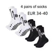 4 pairs of new TC mid tube glued football socks for sports training and competition, non slip and breathable socks