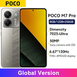 Global Version POCO M7 Pro 50MP Camera MTK Dimensity 7025-Ultra 120Hz FHD+ Eye-care AMOLED Display NFC 5110mAh Battery