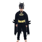 Kids Boys Muscle Costumes with Mask Cloak Movie Character Superhero Cosplay Halloween Party Role Play