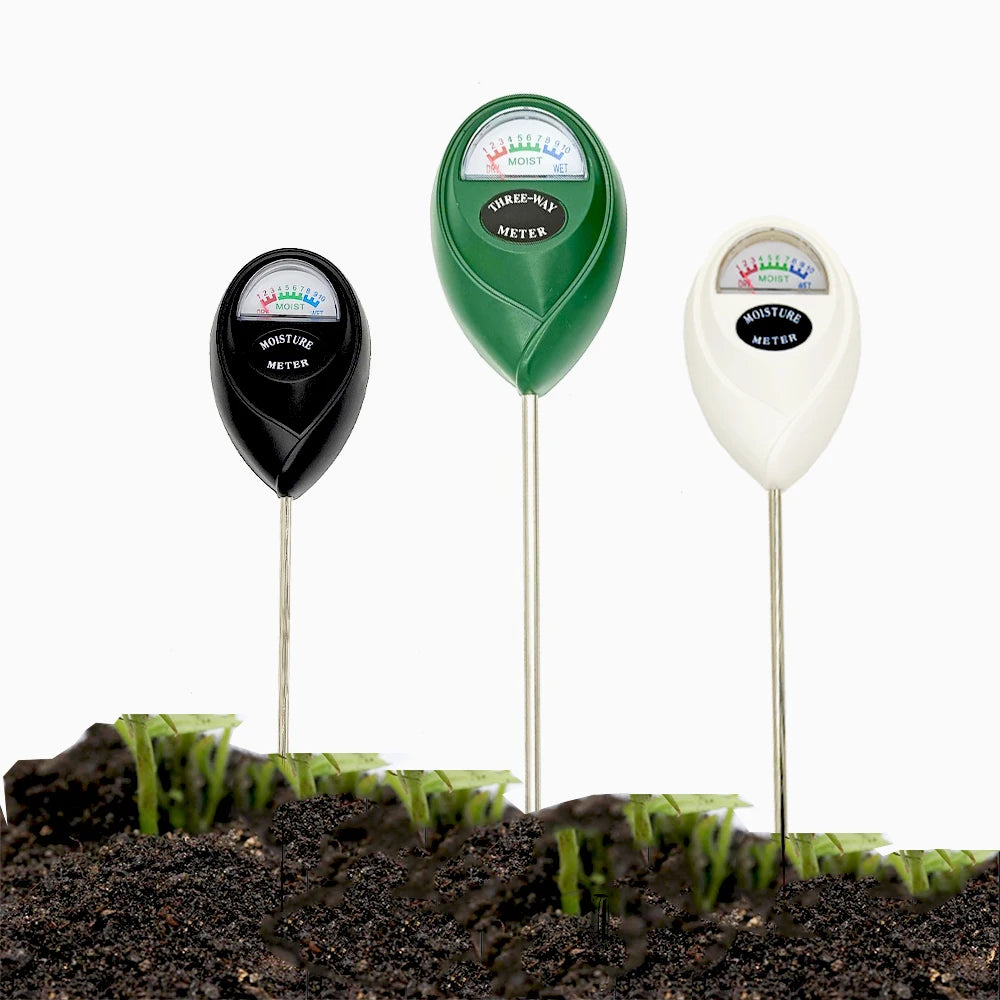Sensor de humedad del suelo, medidor de humedad para plantas de flores de exterior, herramienta de medición de humedad seca y húmeda, detector de riego del suelo, sonda higrómetro