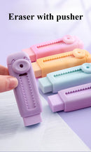 Creative Retractable Push Pull Eraser Student Writing Drawing Correction Stationery School Supplies Stationery