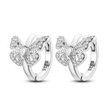 Real 925 Sterling Silver Colorful Dragonfly Butterfly Animal Earrings For Women Exquisite Birthday Anniversary Jewelry Gifts