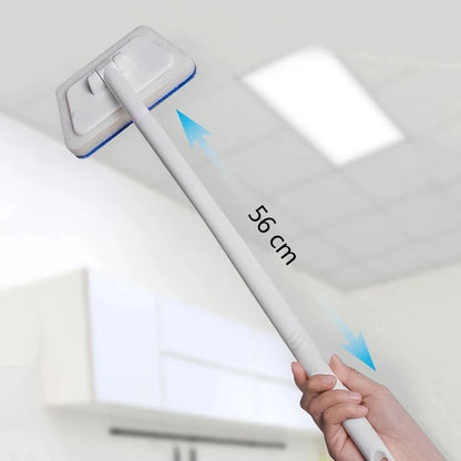 Cepillo de limpieza de esponja para baño, herramienta multifuncional, mango largo, extraíble, para el hogar, para bañera, azulejos de cerámica.