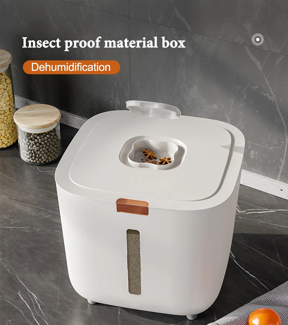 Insect-Proof Moisture-Proof Rice Box Grain Sealed Jar Kitchen Container 5/10KG Storage Kitchen Container Storage Box with Lid