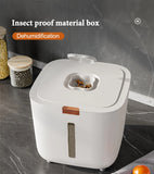 Insect-Proof Moisture-Proof Rice Box Grain Sealed Jar Kitchen Container 5/10KG Storage Kitchen Container Storage Box with Lid