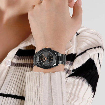 NAVIFORCE Women Watches Stainless Steel Sports Fashion Watch Waterproof Ladies Classic Wrist Watch Simple Luminous Girl Clock