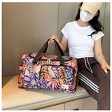 Oxford Leaves Large Capacity Travel Tote 2026 New High Quality Durable Bags Portable Daily Commute Versatile Travel Bags