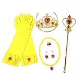 Girls Belle Dress Kids Ball Gown Princess Costume Beauty and Beast Children Christmas Birthday Carnival Party Cosplay Disguise