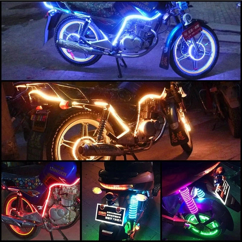 135CM-30CM Waterproof Car Auto Decorative Flexible LED Strip Light Car LED Daytime Running Light Car Strip Light DRL Strip 12V