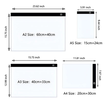 A3/A4/A5 Level Dimmable Led Drawing Copy Pad Board Children's Toy Painting Educational Kids Grow Creative Gifts For Children