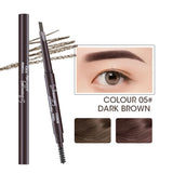 Waterproof Double-Headed Eyebrow Cosmetics Pencil 5 Colors Natural Long-Lasting Makeup Tattoo Paint for Eyebrows