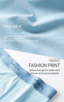 MiiOW 3Pcs Lot Men Boxer Shorts Graphene Antibacterial Ice Silk Underwear Man Boxershorts Seamless Breathable Male Panties L-5XL