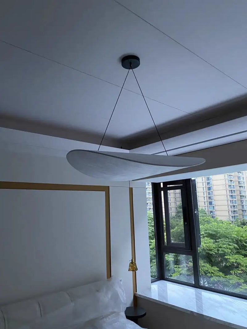Wabi Sabi Silk Pendant Lamp Modern LED Ceiling Chandelier Light for Living Room Dining Bedroom Indoor Home Decor Light Fixtures
