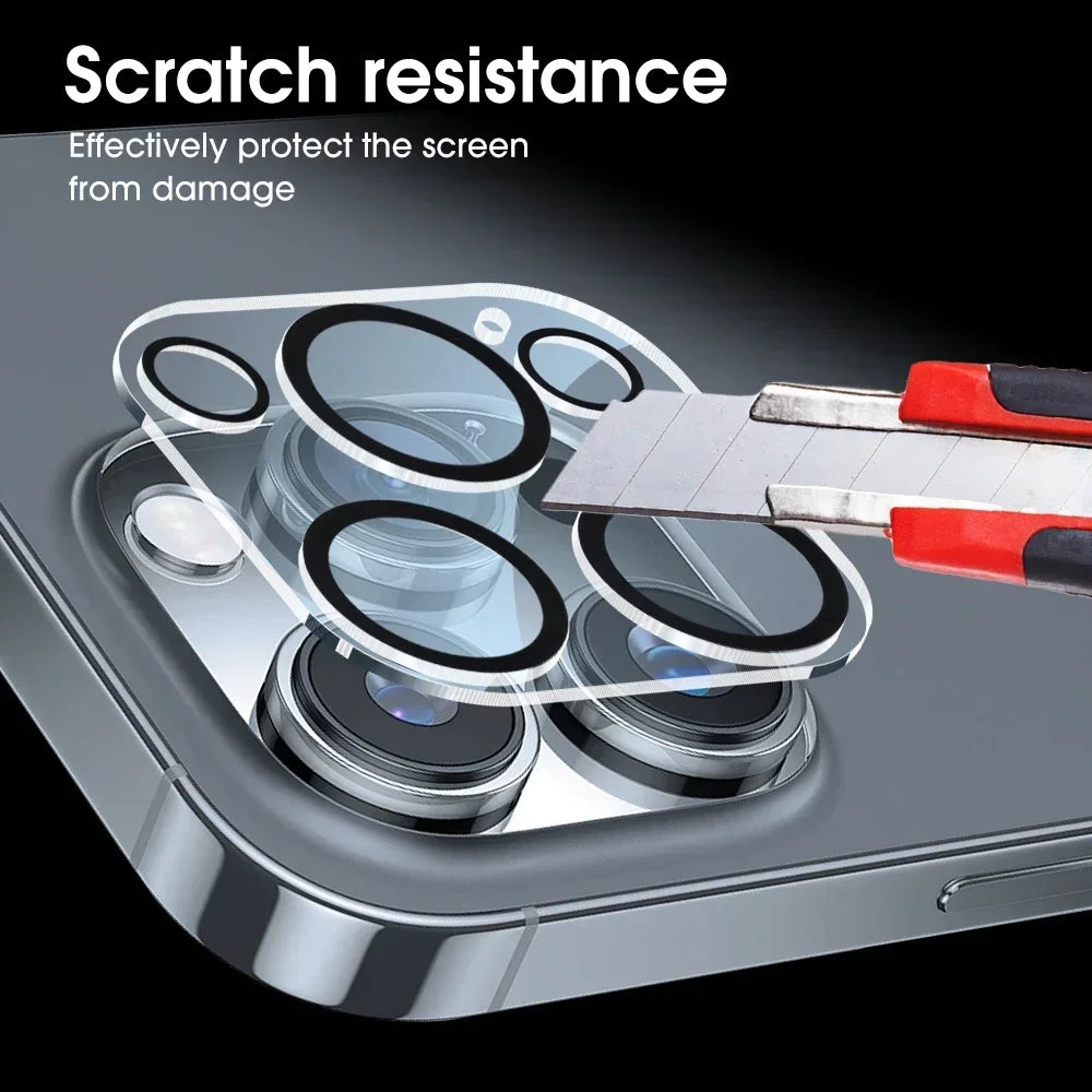 4/1PCS HD Cámara Trasera Vidrio Templado para iPhone 13Mini 13 14 15 16 Pro Max Protectores de Pantalla de Lente Trasera Película de Vidrio Antiarañazos