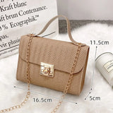 Minimalist PU Leather Chain Shoulder Bag High-Capacity Underarm Handbag Single Shoulder Bag Tote Bag Female Crossbody Bag
