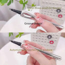 Lápis de sobrancelha de duas garfos, à prova d'água, sem manchas, delineador líquido extremamente fino, não desbota, lápis de sobrancelha tridimensional