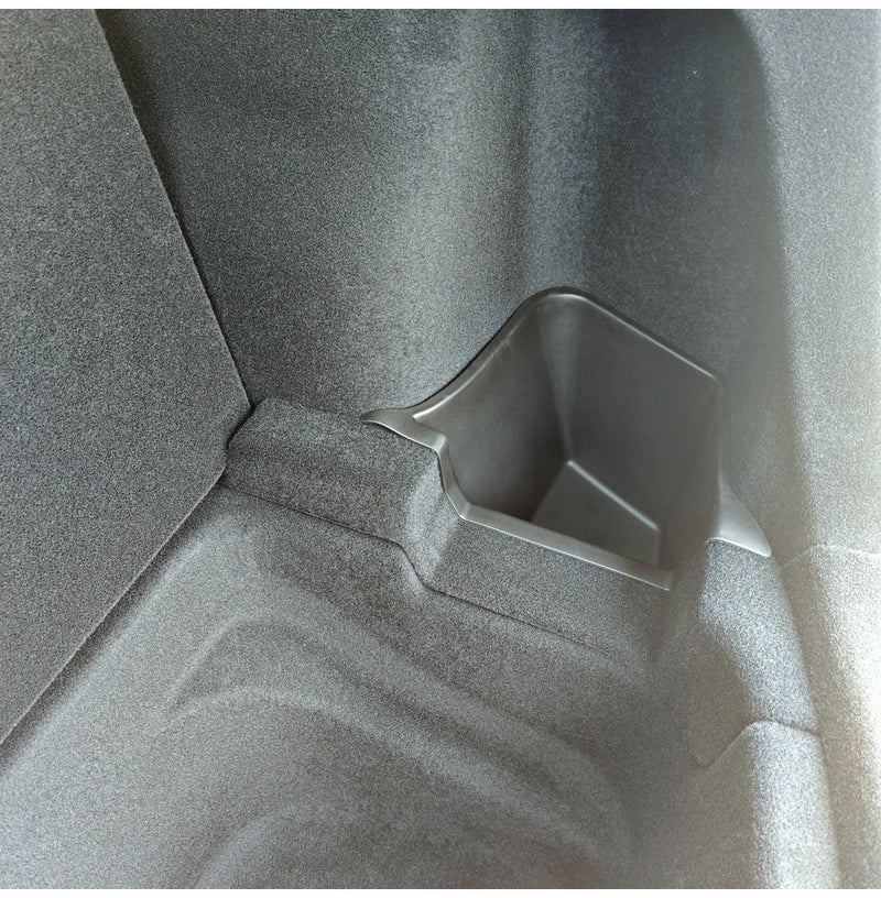 USVOTOV Trunk Organizer for Tesla Model Y Juniper Launch Refresh 2025 Rear Trunk Storage Bins Side Box Organiser TPE Accessories