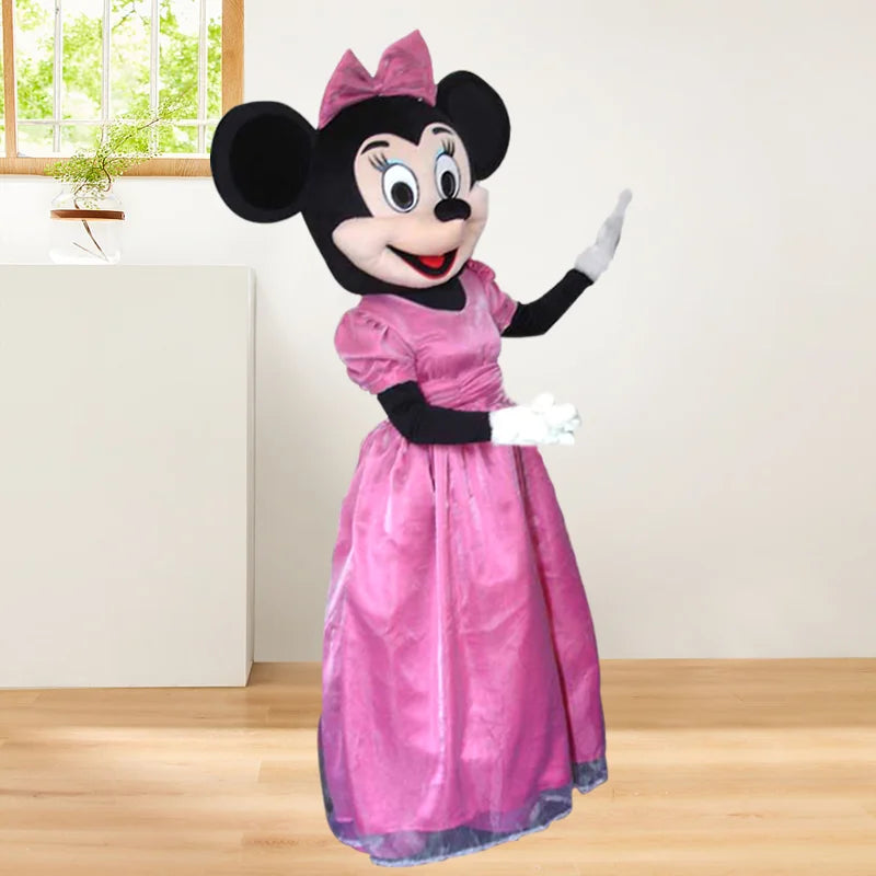 Disney Mickey Minnie Mouse Mascot Costume Cartoon Characters Advertising Event Party Cosplay Dress Suit Animal Carnival Props