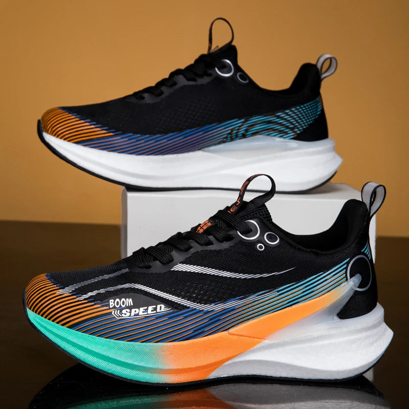 2025 Men's And Women's Professional Carbon Board Marathon Running Shoes Shock Absorption Ultralight Stable Support Sports Shoes